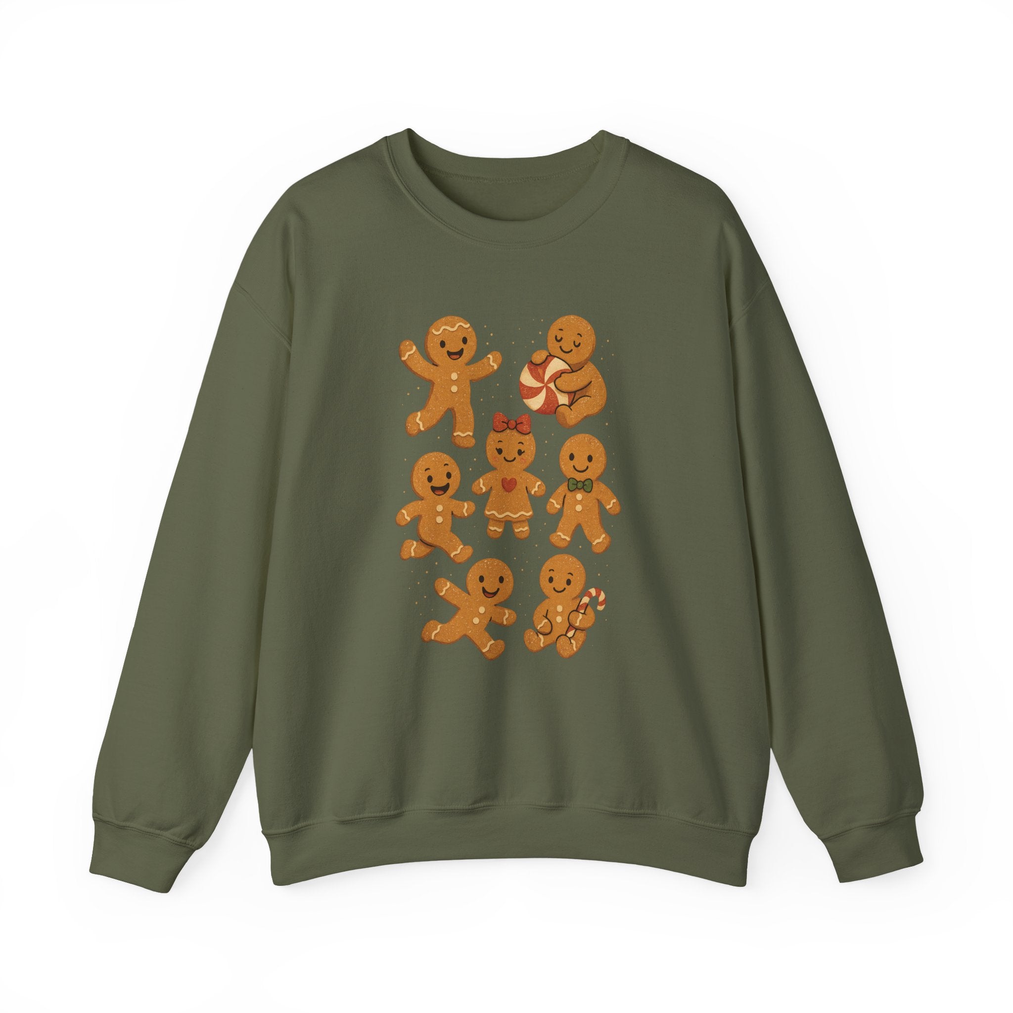 Gingerbread Crewneck Sweatshirt — Cute Holiday Cookie Family Design