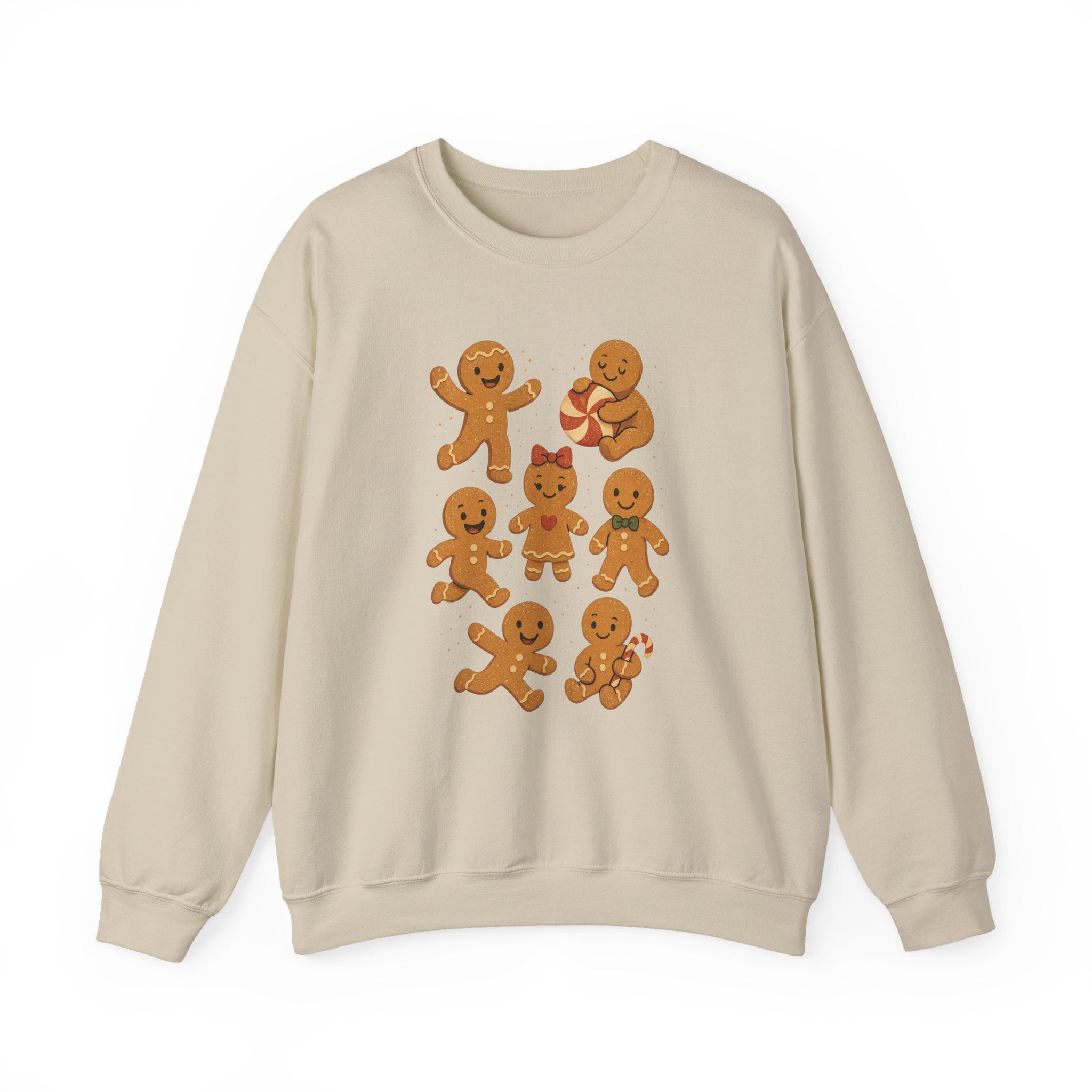 Gingerbread Crewneck Sweatshirt — Cute Holiday Cookie Family Design